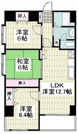 クレスト湘南の物件間取画像